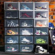 aj shoe box shoe storage box transparent hard plastic basketball shoe cabinet anti-oxidation dust shoe rack household shoe artifact