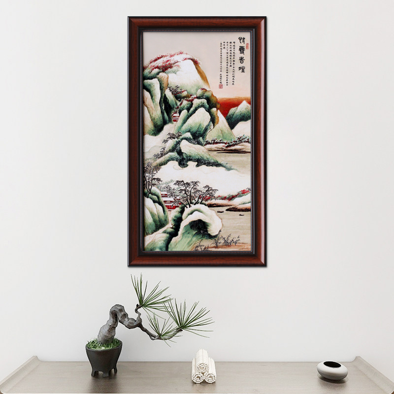 I sitting room adornment ceramic painting core Chinese porcelain plate study of new Chinese style porch hang a picture wall murals