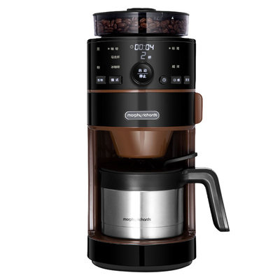 英国摩飞家用咖啡机美式全自动研磨奶泡一体商用现磨咖啡机