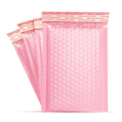 Ku Express Packaging Bubble Bag Shockproof Foam Bag Matte Thickened Pink Bubble Envelope Bag Jewelry Packaging Bubble Factory