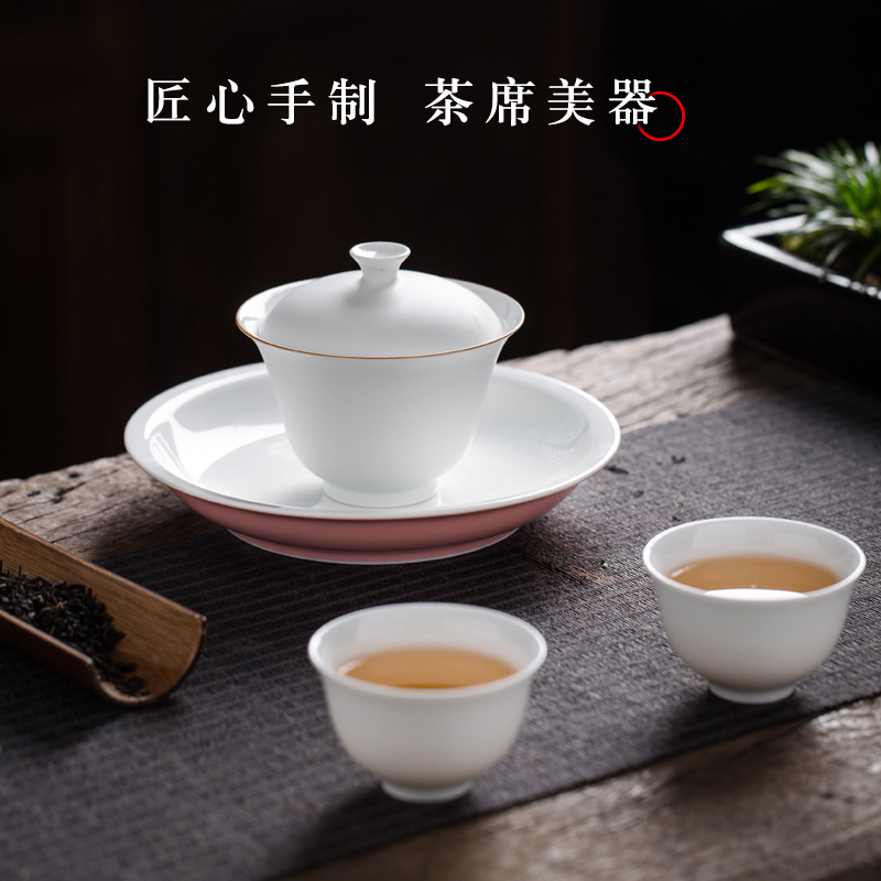 Jingdezhen ceramic dry table bearing plate can water pot tea accessories a pot of water contracted pure manual tray