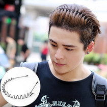 Korean men's invisible hair card hair hoop headdress boys' wave pressure hair hip man's back shampoo hair clamp hoop card