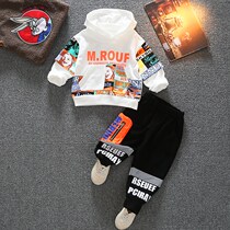 Korean boys suit small and child two-piece spring and autumn leisure spring clothes 2021 childrens foreign baby tide
