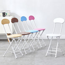 Folding chair Household dining chair backrest chair Training chair Folding stool Round stool Balcony chair Dormitory chair Computer chair