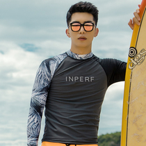 Swimwear man diving suit Long-sleeved jellyfish body sunscreen dried jellyfish surfing suit swimming floating top