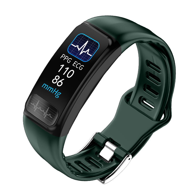 ecg intelligent bracelet blood pressure and heart rate monitor heart alarm heart rate and heart rate monitor heart rate and heart rate electronic multi-functional sports watch waterproof for men and women common elderly people measure blood pressure and pulse