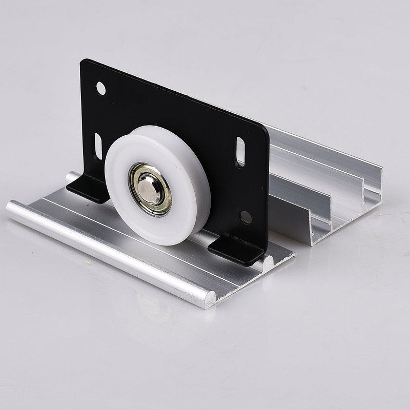 大号家具趟门轮衣柜衣橱移门轮橱柜推拉门滑轮衣柜配件凹轮轨道