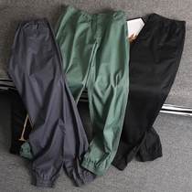 Fit room light and thin solid color stretch cotton tux pants casual sports trousers solid color versatile basic model