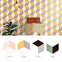 Hexagonal brick kitchen wall tiles Nordic three-color bathroom floor tiles restaurant hexagonal tile balcony tooling personality tiles