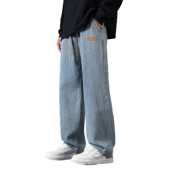 Huili Jeans Men's Summer 2025 New American casual trousers Loose straight pants Summer sky thin Huili Jeans Men's Summer 2025 New American casual trousers Loose straight pants Summer sky thin