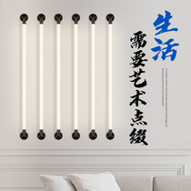 Shop window wall lamp decoration exhibition horizontal living room bedroom white light round hair color LED signboard wall lamp