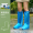 Синие туфли с высоким цилиндром： 15 пар утолщения + водонепроницаемость к скольжению