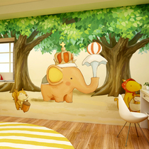 Custom childrens room Cartoon kindergarten 3d Bamboo wood fiberboard Bedroom Living room study room Girl male room Animal