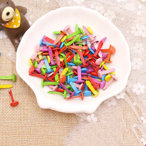 Color two-legged nails round paint clothing accessories two-legged nails mushroom nails Childrens handmade DIY materials