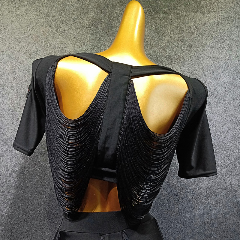 Latin Dance Garment Female Adult Liusu Top Dance Practice Gongfu Latin Dance Garment w274