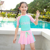 Summer childrens clothes for girls in the new 2021 - year - old babys split swimsuit