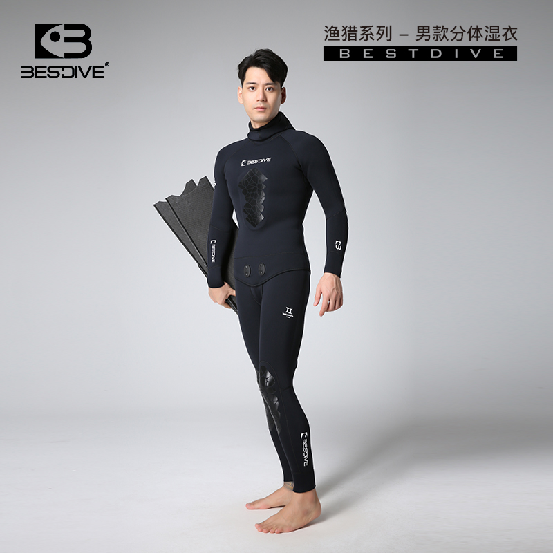 女性用潜水服 女士连体潜水服2mm TRUDIVE蓝鲸长袖湿衣防寒保暖潜水服拉链款