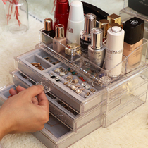 Earrings Earrings necklace storage box Jewelry jewelry box multi-layer large-capacity simple finishing Wedding birthday gift