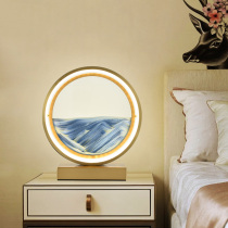 Quicksand painting lamp bedside lamp bedroom Creative lamp light luxury fashion romantic Net Red simple modern wedding gift