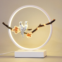 Smart desk lamp Tmall Genie bedside lamp voice control remote control night light than wing bird Magpie lamp bedside lamp bedroom ins warm bedside lamp bedroom ins girl warm bedside lamp wedding decoration Valentines Day birthday gift