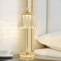 Crystal desk lamp bedroom bedside lamp light luxury ins girl decoration wedding lamp home modern desktop atmosphere lamp