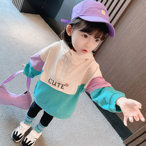 South Korean online red girls autumn clothing suit 2021 new children small childrens clothing foreign air autumn clothing and clothing two sets of damp