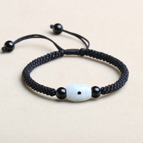 Hand woven red rope bracelet male and female students exam help academic couple personality transfer beads simple hand rope good luck