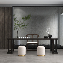 Yunshe new Chinese tea table tea table table tea table table Villa simple tea cabinet ash wood tea room furniture
