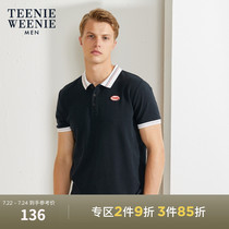 TeenieWeenie Bear mens fashion British style letter short-sleeved polo shirt summer mens T-shirt tide