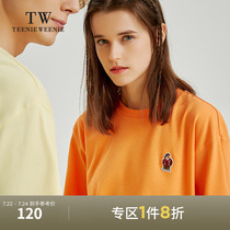 TeenieWeenie bear T-shirt 2021 summer simple casual wild round neck couple short-sleeved tide