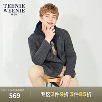 TeenieWeenie Bear mens fashion temperament loose straight wool coat spring mens top