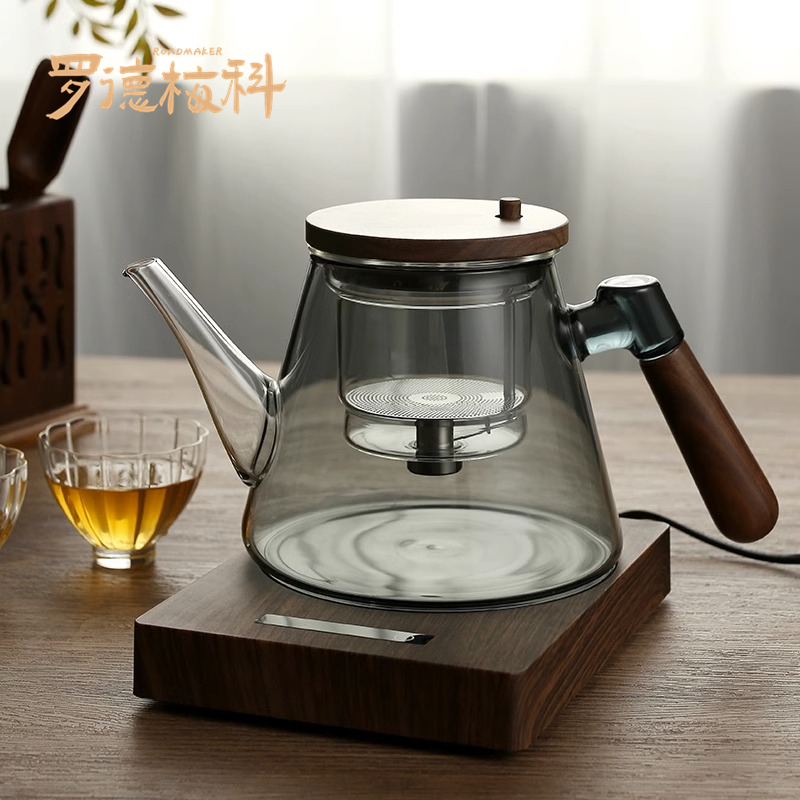 Rodemeico Japan Waft Cup of Brew Teapot Filter Hu Peach Wood Liner Tea Water Separation Cup Upmarket Punch Tea-Taobao