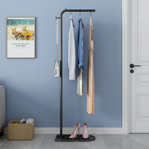 Iron light luxury vertical hanger floor bedroom net red home living room simple coat rack rod type clothes rack