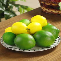 Simulation lemon props Fake yellow lemon fresh fruit model sketching photo photography window decoration background decoration