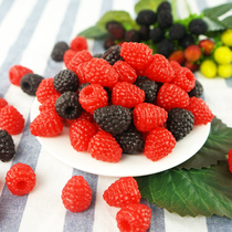  Simulation raspberry fake red raspberry fruit model Ono strawberry cake fruit plate decoration mulberry decoration props