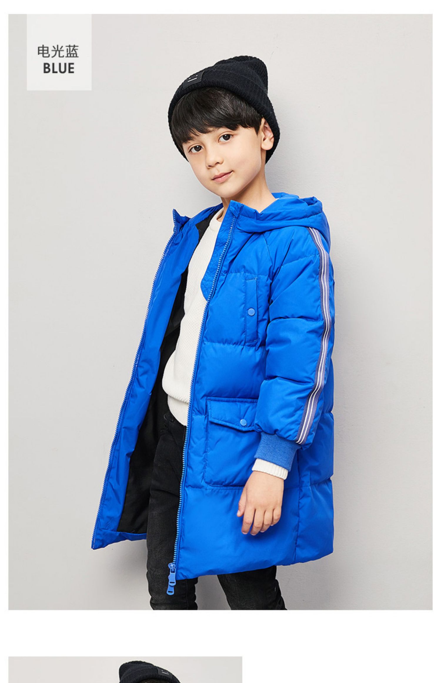 高梵儿童羽绒服男童女童中长款2019新款洋气加厚大童冬季正品品牌