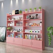 Cosmetics shelf display cabinet display cabinet barber shop nail art cabinet beauty salon container skin care product display rack
