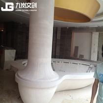Jiugang GRG FRP Roman column sand table bottom seat shopping mall sales department gypsum board decoration materials factory direct sales