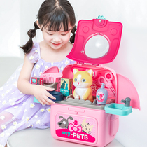 Children's toy cat puppy pet backpack girl puzzle family girl baby 319th birthday gift