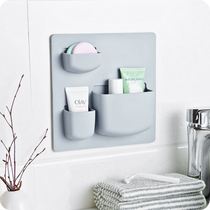 Toilet shelshelf wall-mounted wall suction wall-style bathroom free of punch toilet waterproof cosmetic containing storage box