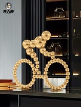 High-end office desktop bookcase fittings home decoration high-end creative cabinet decoration small luxury high-end gifts