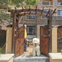 Outdoor anti-corrosion arch flower frame decoration Creative Creativity of the fence yard submonth rose round arch stent