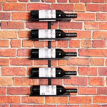Red Wine Rack Euro Creative Wine Wall Hanging Simple Atmosphere Wine Cabinet Wine Rack Iron Display