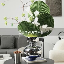 Superior glass vase fixture flower flower high-end creative model room living room dining room atmosphere soft