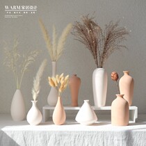 Dry flower vase in wind ceramic TV cabinet furnished atmospheric upscale flower decoration Nordic style desktop is simple modern