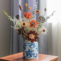 Retro-style Ceramic Vase Fittings Jingdezhen Ceramic Cell Cell Cell Cell Cell Cell Decoration