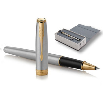 (French original import) PARKER PARKER signature pen Zall steel rod gold clip treasure ball pen high-end business male Lady gift gift official custom signature pen Frosted Black pole