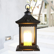 Chinese Style Outdoor Candle Wind Light Courtyard View Floor Lamp Hotel Wedding windproof swing piece Outdoor waterproof floor lamp