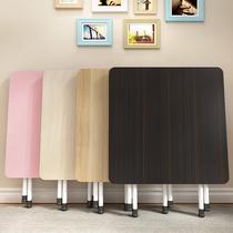 Small dining table can be stored in the rental room dining table Simple economy folding table Dormitory dining table for four people Small square table