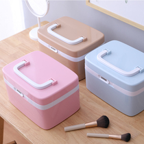 Cosmetic case portable large-capacity cosmetics storage box password simple multifunctional layer small South Korean high-end